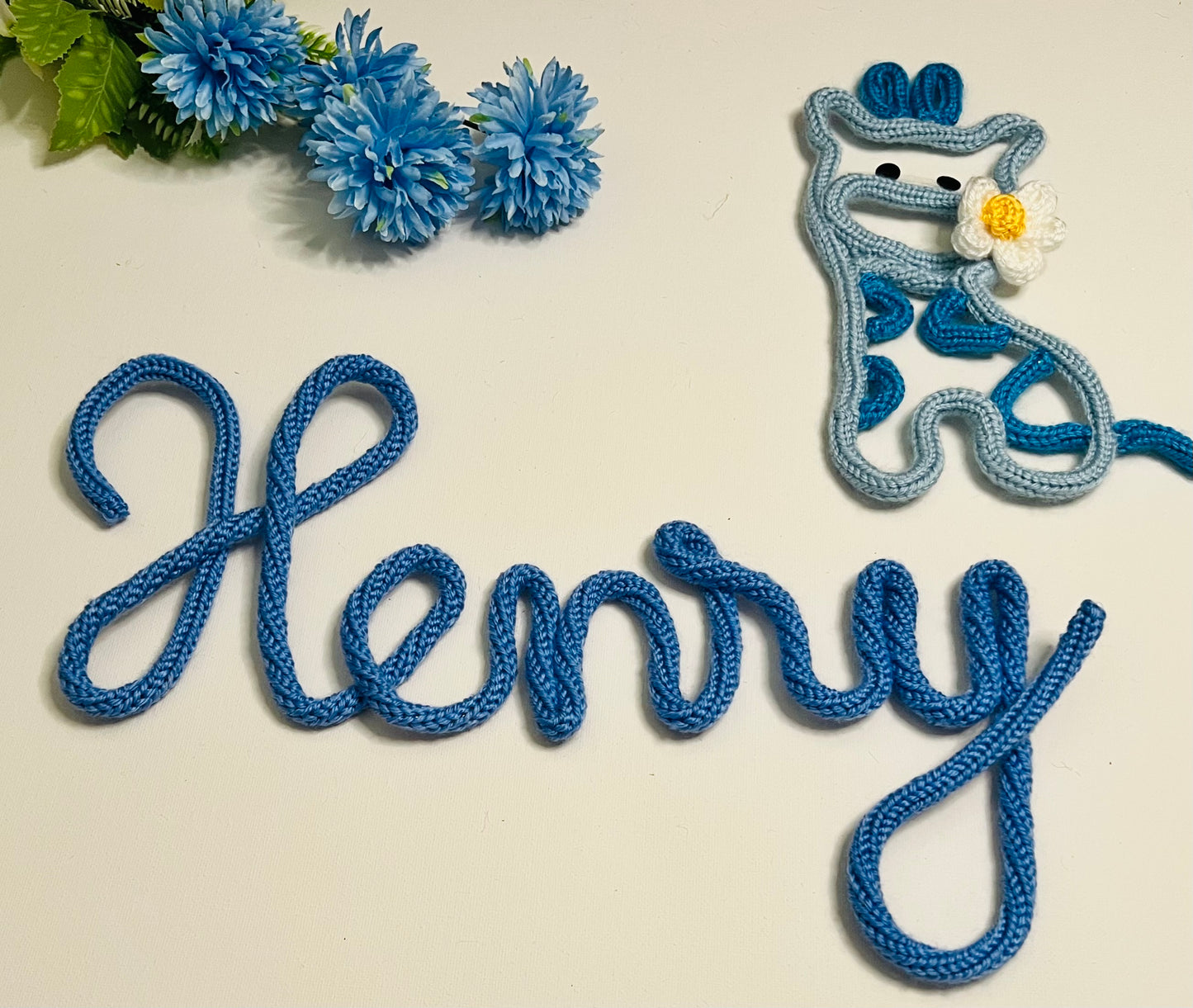Personalised Knitted Names or Words 3-5 letters