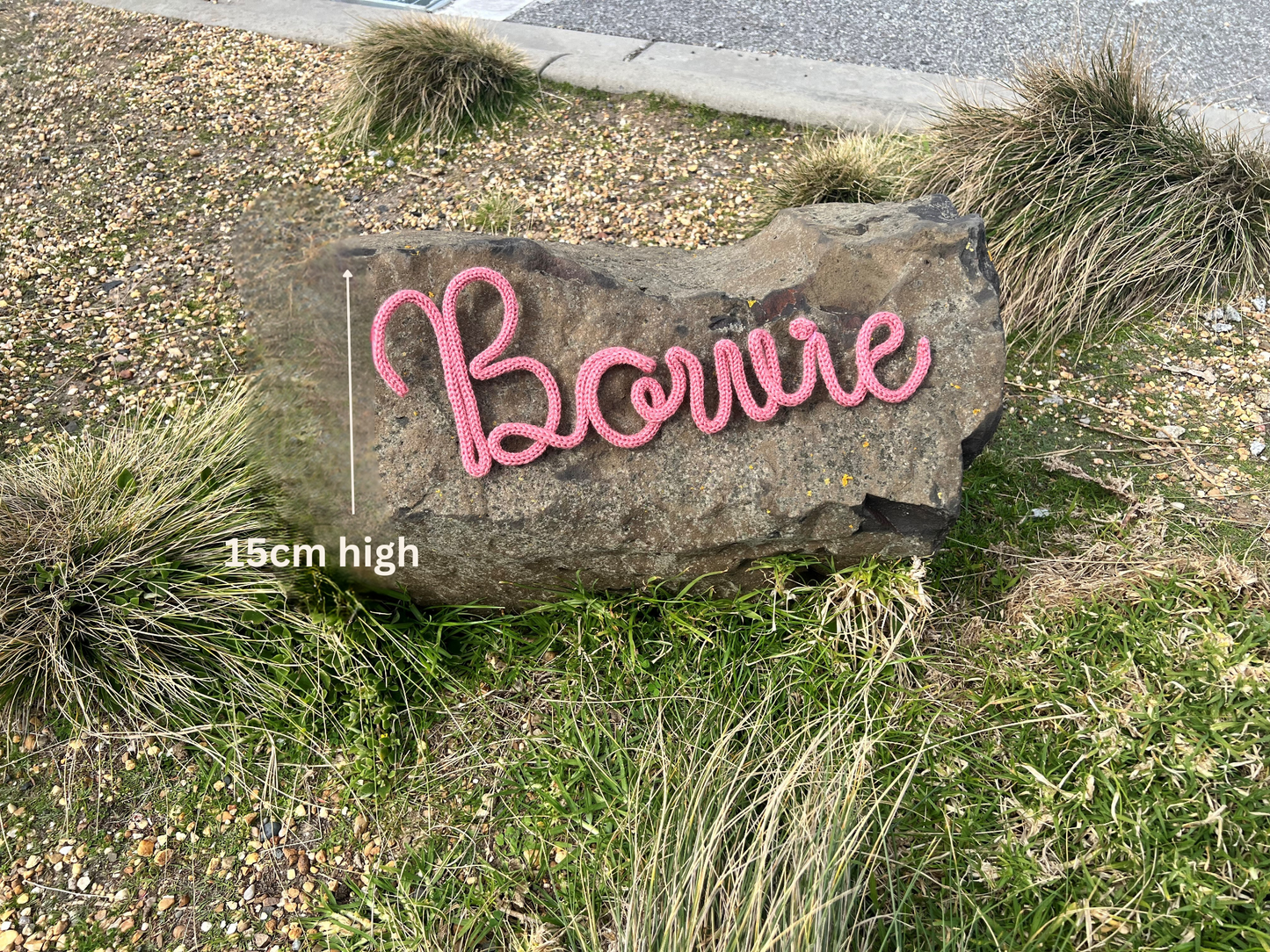 Personalised Knitted Names or words  6-9 letters