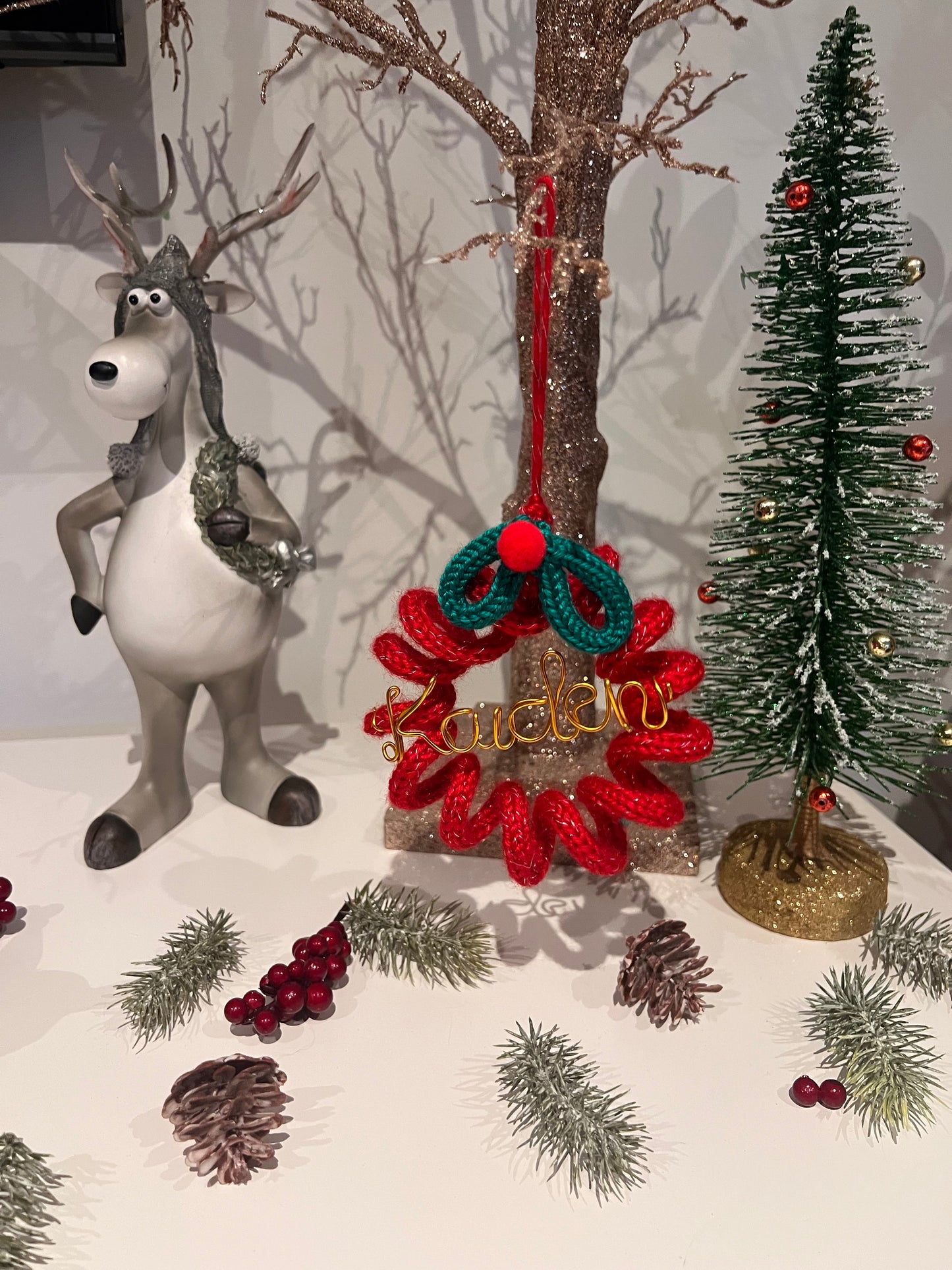 Personalised Spiral Christmas Decoration