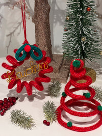 Personalised Spiral Christmas Decoration