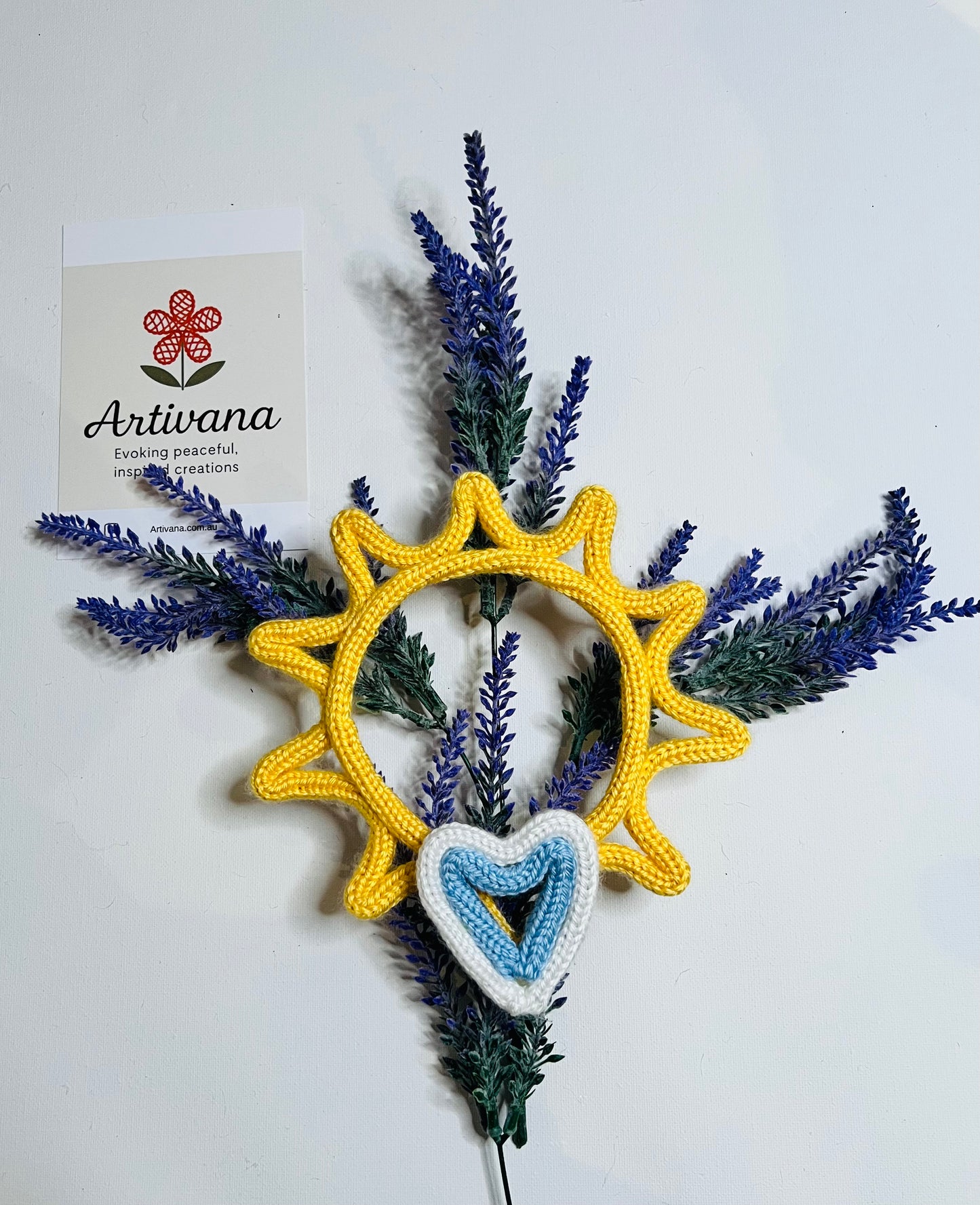 Handmade Knitted Decor - Sun