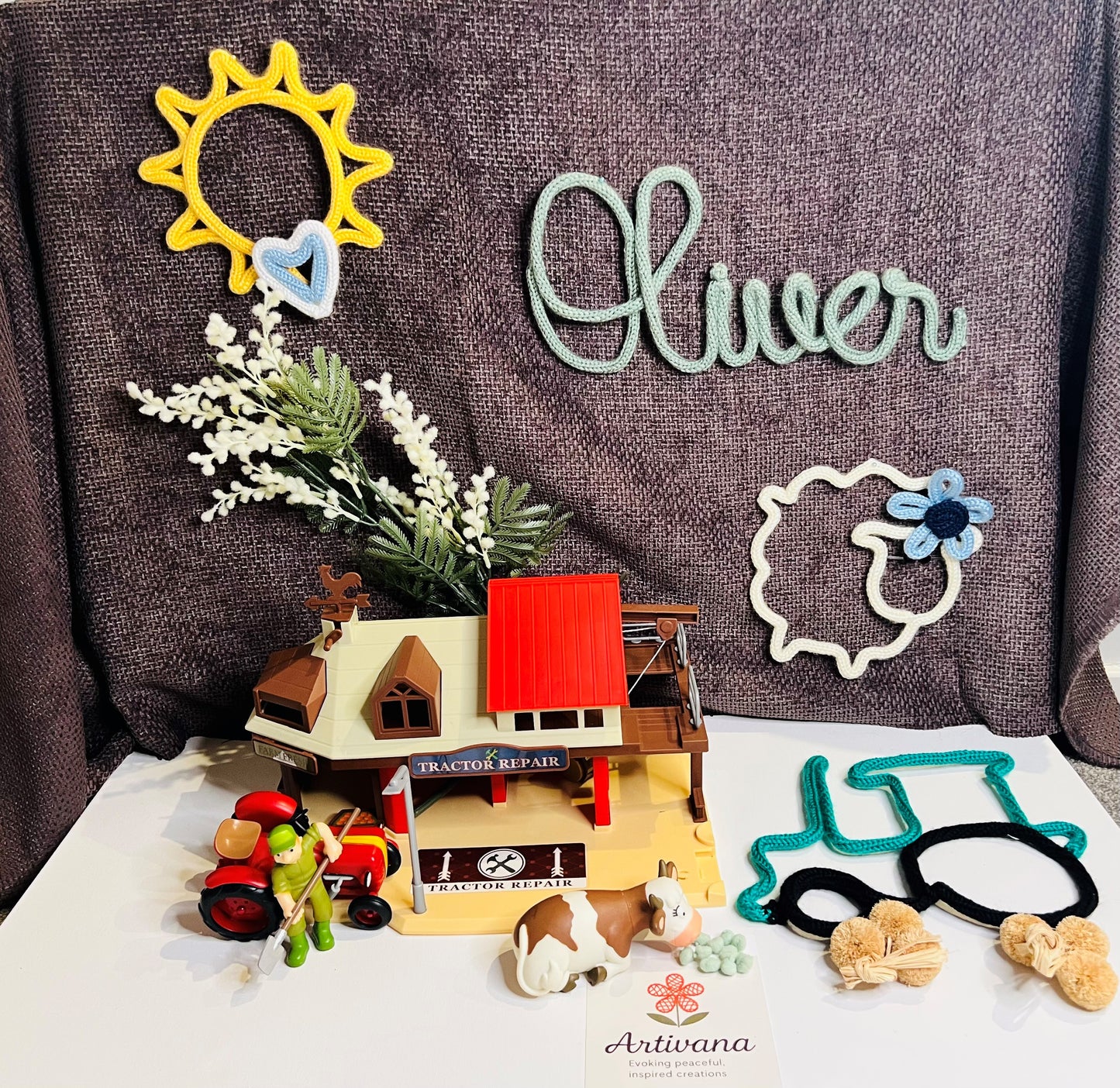 Handmade Knitted Decor - Sun